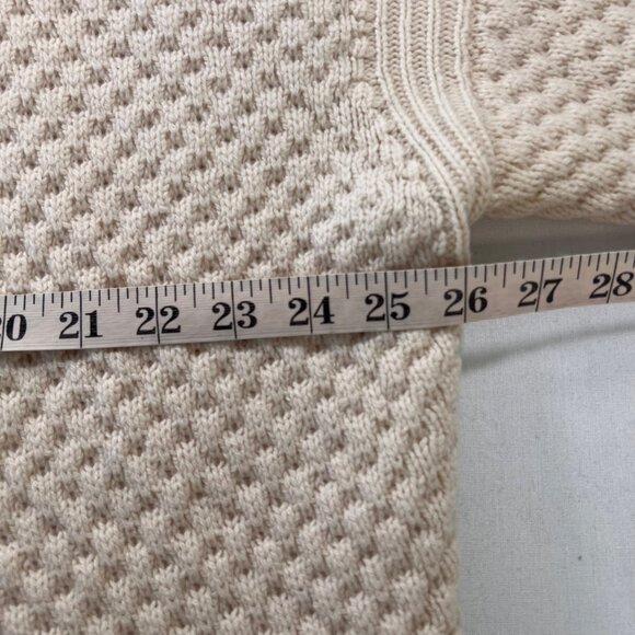 Vince Wool Yak Honeycomb Long Cardigan Sweater Oversized Open Front Size Large - Picture 10 of 10